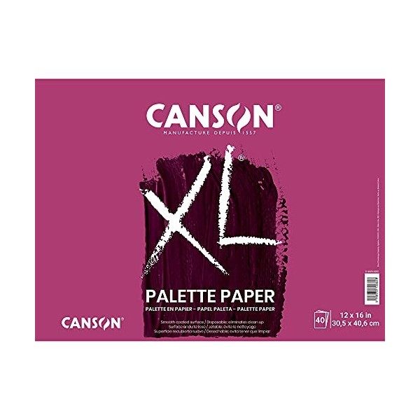 Canson Fond de Teint jetables Palette Pad, 0, 12"X16"