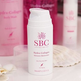 SBC Skincare - Crème pour le visage au collagène marin - 100 ml - Aide à nourrir, hydrater, adoucir et revitaliser la peau - 