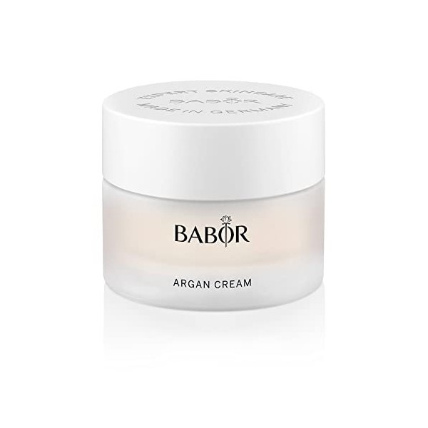 BABOR Classics Argan Cream, Crème Riche pour Le Visage pour Peaux Sèches, avec Huile DArgan et Vitamine E, Formule Végétalie