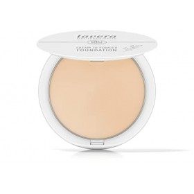 lavera Cream to Powder Foundation -Light 01- nude - Organic Almond Oil & Vitamin E - Vegan - Moisturizing - Intensive Coverag
