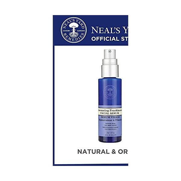 Neals Yard Remedies Sérum visage Frankincense | Un boost intense pour une peau plus ferme et éclatante | 30 ml