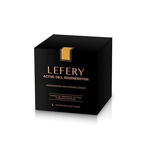 Lefery Active Cell Regeneration cream | Effet anti-rides anti-âge | Crème de nuit | avec de lacide hyaluronique, du collagèn