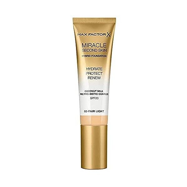 Max Factor Miracle Second Skin Foundation SPF 20-05 Medium For Women 1.01 oz Foundation