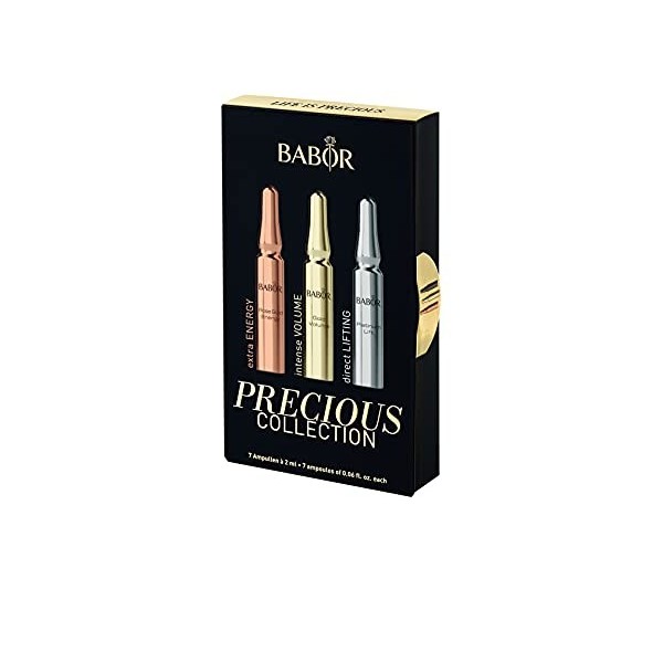 BABOR Collection précieuse, ampoules pour une cure de 7 jours, anti-âge, sérum contre les rides, lifting à effet immédiat, ra