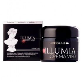 Neodrasi Crème Visage Illumia Anti-Âge Hydratante et Régénérante avec Coenzyme Q10, Collagène Marin et Vitamine E, Protection