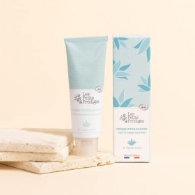 La Routine Clean et Green - Crème Hydratante Visage - Savon Solide Fleur de Coton - Baume Multi-Usages Neutre 30ml - Poudre N