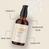 InstaNatural Sérum dacide hyaluronique spécial peau sèche visage - Avec vitamine C, ingrédients bio et naturels anti rides, 
