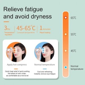 RKXKJ Pulvérisateur De Brume Oculaire, Instrument De Beauté Hydratant pour Les Yeux, 3 Niveaux De Réglage De La Température, 