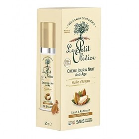 Crème De Jour Et Nuit Anti-Age à lHuile DArgan - Le Petit Olivier Soin Visage Hydratant 50ml - Lot De 2