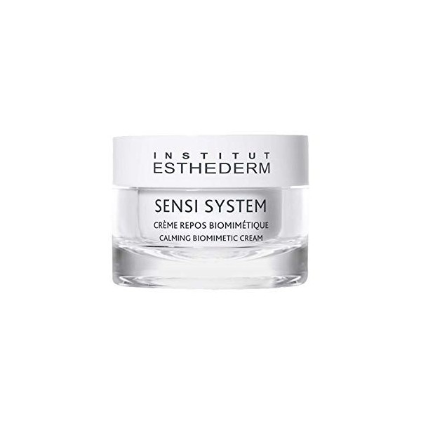 Institut Esthederm - Sensi System - Crème Repos Biomimétique - Soin Visage Ultra-Confort pour Peaux Réactives - Pour les Peau