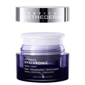 Institut Esthederm - Intensive Hyaluronic - Crème Recharge - Protège, Lisse et Réhydrate Intensément - Idéal pour Peaux Déshy