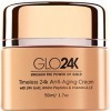 GLO24K Crème anti-âge à lor 24k avec vitamines, acide hyaluronique, rétinol