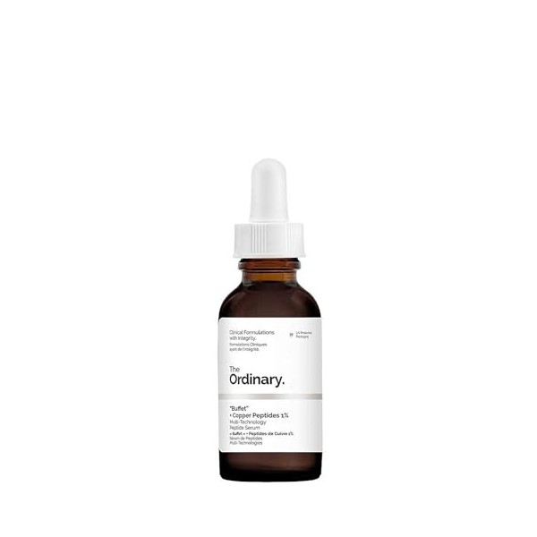 The Ordinary"Buffet" + Copper Peptides 1% - 30ml, multi-technology peptide serum to target multiple signs of ageing at once.