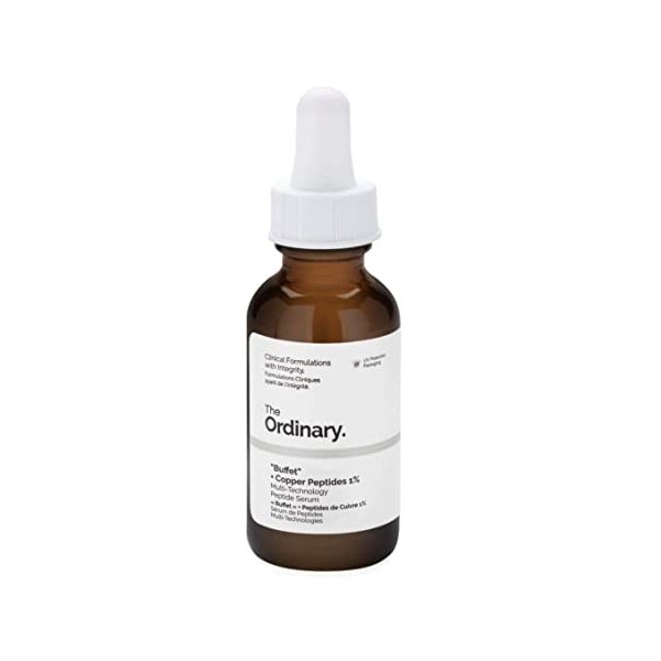 The Ordinary"Buffet" + Copper Peptides 1% - 30ml, multi-technology peptide serum to target multiple signs of ageing at once.