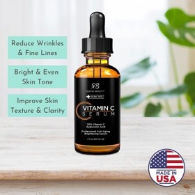 Radha Beauty Sérum anti-âge éclaircissant à lhuile de rose musquée, à laloe vera et à linfusion de plantes pour un sérum d