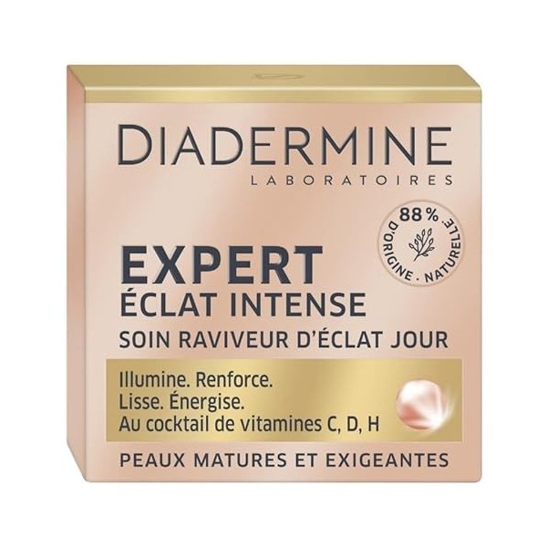 Expert Eclat Intense 50Ml - Crème Anti-âge Hydratante et Régénérante pour le Visage - Formule Puissante pour une Peau Plus Je