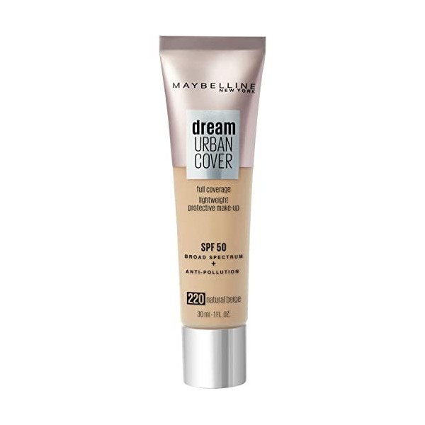 Maybelline New York Dream Urban Cover Perfecteur de Teint Haute Protection 220 Beige Naturel