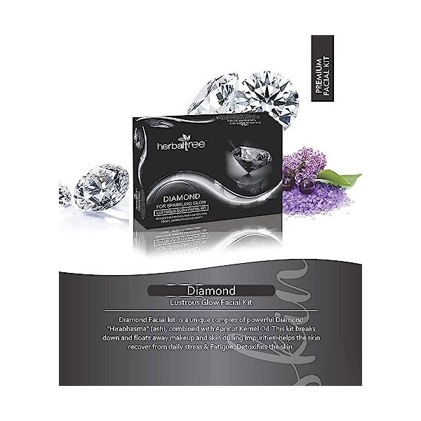 QURA Diamond Kit visage pour un éclat brillant et brillant pour améliorer la clarté de la peau 420 g 