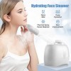 RKXKJ Nano Mist Face Steamer, Portable Hot Mist Facial Steamer, Buse Rotative À 360 °, Réservoir deau De Grande Capacité, po