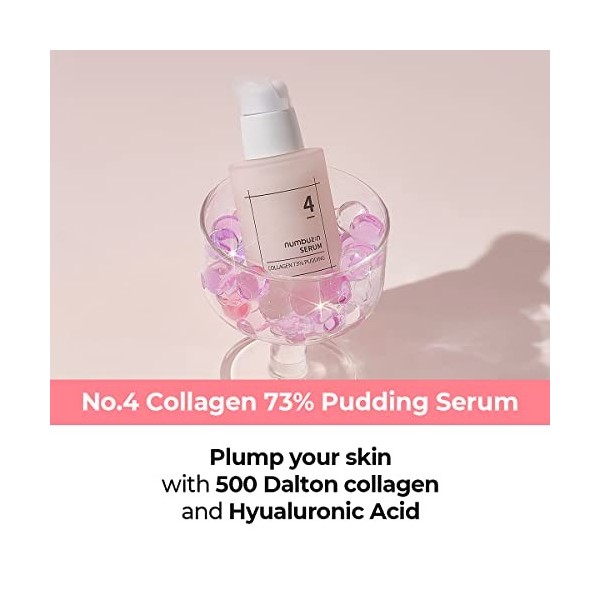 numbuzin No.4 Collagène 73% Pudding Sérum, 1,69 fl.oz / 50 ml | Anti-âge, Collagène, Multi-hyaluronique