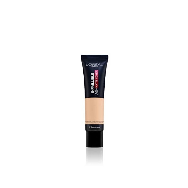 LOreal Paris Cover Fond de teint liquide, avec 4% de niacinamide, longue durée, finition naturelle, disponible en 20 nuances