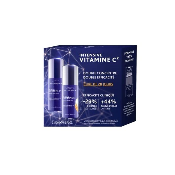 Institut Esthederm - Intensive Vitamine C² Double Concentré - Action Immédiate et Longue Durée - Taches Pigmentaires, Perte d