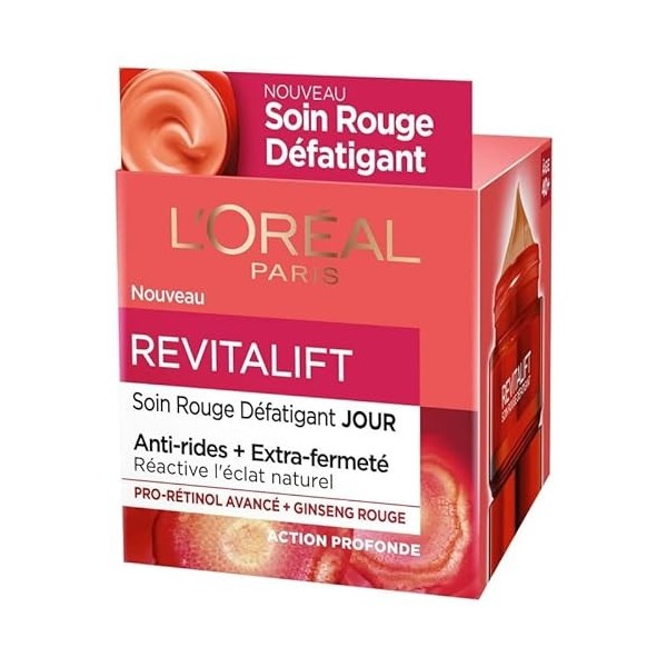 DERMO EXPERTISE - Dermo Revitalift Ginseng Glow Crème Soin Jour Pot 50Ml - Lot De 2 - Vendu Par Lot