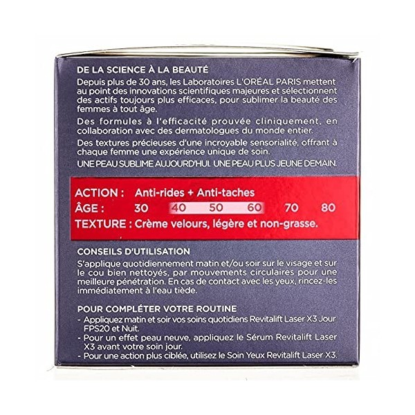 DERMO EXPERTISE - Dermo Revitalift Laser X3 50Ml Soin Spf - le Lot De 2