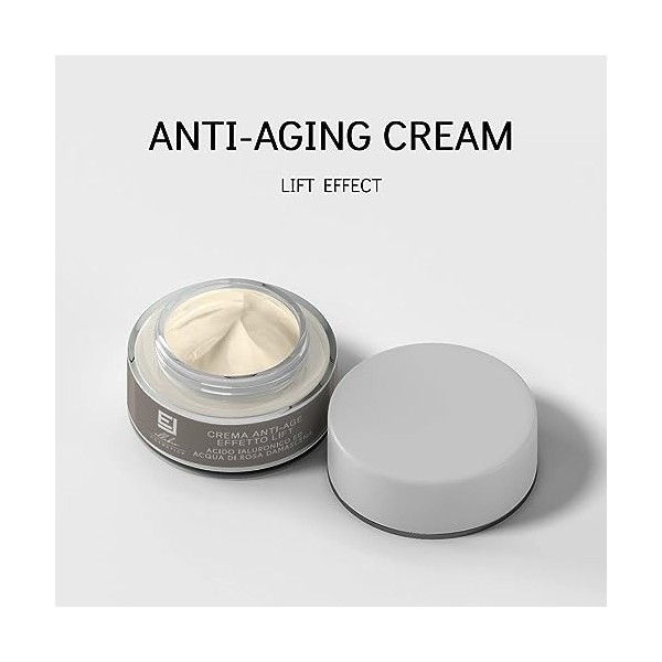 CRÈME ANTI-ÂGE RELAXANTE EFFET LIFTING À LACIDE HYALURONIQUE HYDRATANT ET REPULPANT ANTIOXYDANT RÉDUIT LE STRESS TESTÉ SUR P