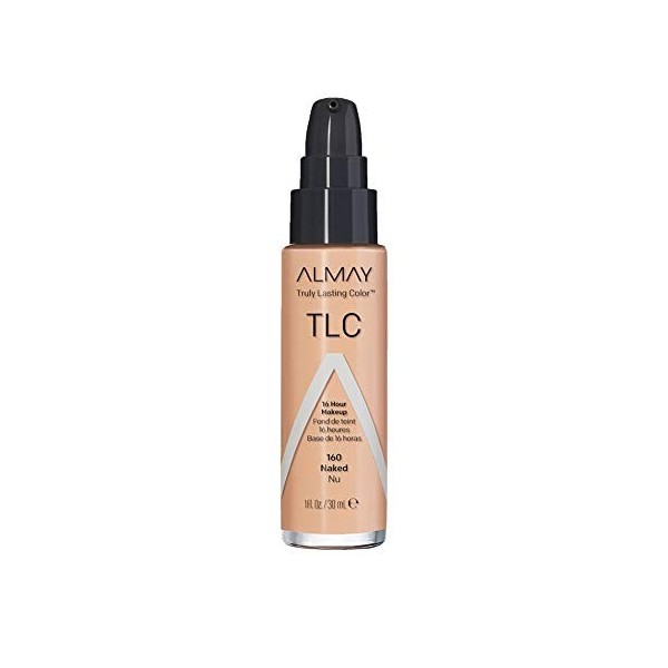 Almay TLC Truly Lasting Color Makeup, Naked 160, 1-Ounce Bottle by Almay