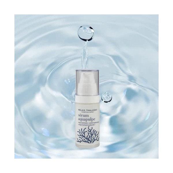 Relais Thalasso Cosmétique® Sérum Aquapulpe visage-Hydrate-Rebondit-Acide Hyaluronique+Algue Laminaire– 30ml Naturalité : 99%