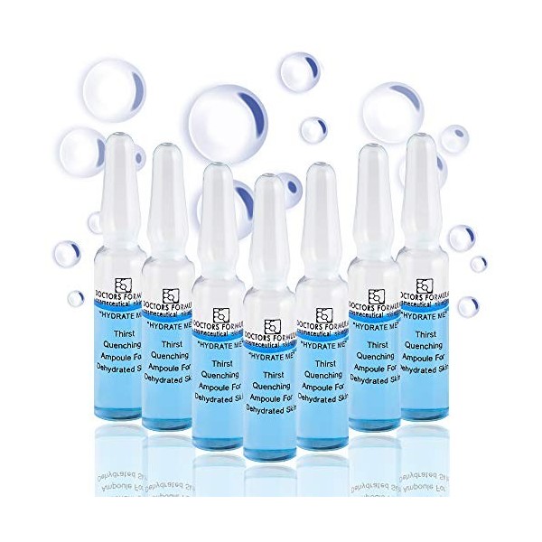 Doctors Formula Hydrate Me Lot de 7 ampoules déshydratées pour peaux déshydratées 2 ml