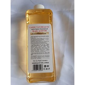 GLÜPA HUILE ESSENTIELLE 100% NATURELLE ET PURE ÉCLAIRCISSANTE ET BLANCHISSANTE A L ACIDE KOJIC, GLUTATHIONE ET VITAMINE C POU