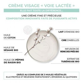 Bomoï Crème Visage, Voie Lactée, Puissant Anti-Rides, Protège et Régénère l’Epiderme, Bio, 100ml