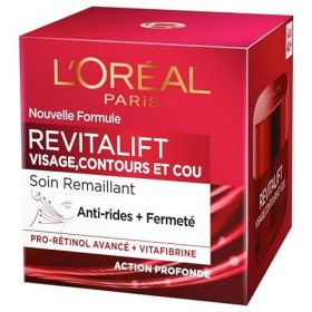 DERMO EXPERTISE - Revitalift Soin Contour et Cou - Raffermit et Lisse Visiblement la Peau - Pot 50ml - Hydratation Profonde -