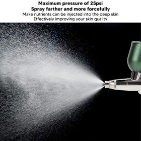Pulvérisateur facial de brume doxygène, injecteur facial doxygène 25psi à pression fine brume à main, pulvérisateur hydrata