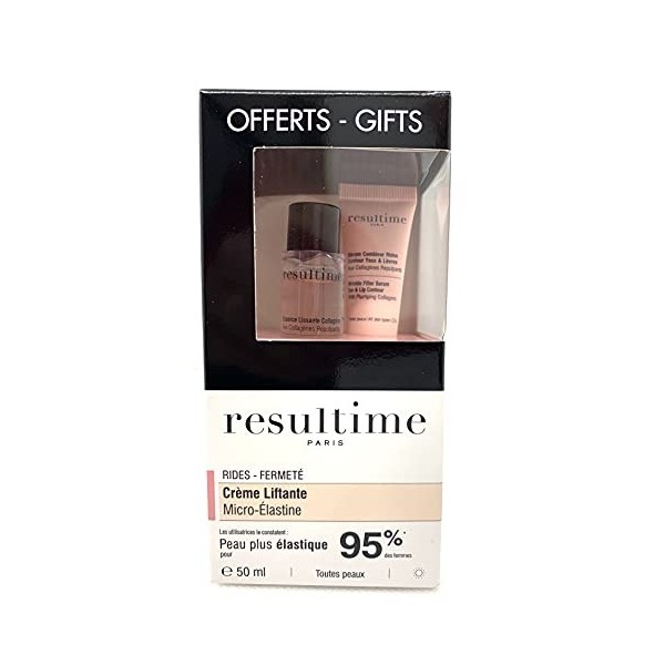 Resultime Crème Liftante Micro-Elastine 50ml pour Peau Normale, Peaux Matures, Peau Mixte, Peau Sèche