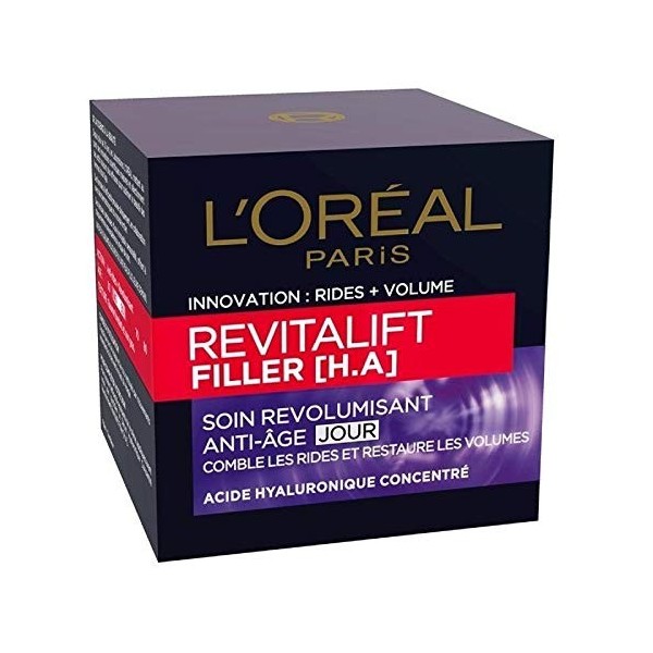 DERMO EXPERTISE - Revitalift Filler Soin Anti Âge Revolumisant Jour 50Ml - Lot De 2 - Vendu Par Lot