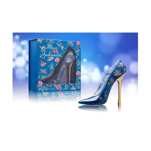 Coffret parfum escarpin Miss Fashionista blue Femme 100ML - Nouvelle Edition
