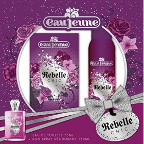 EAU JEUNE Coffret Rebelle Chic, Eau de Toilette 75 ml avec Déodorant 150 ml