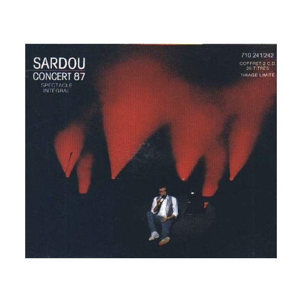 Michel Sardou, Concert 1987 Palais des Congrés Paris Coffret 2 CD 