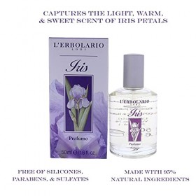 LErbolario, Parfum Femme Iris, Parfum Femme, Parfum Femme, Eau de Parfum Femme, Parfum Fleuri, Format 50 ml