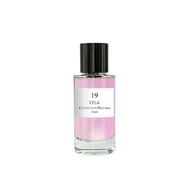 N°19 Lyla | Collection Prestige edition Privée Rose Paris - Eau de Parfum Haut de Gamme - Made in France + Pochon Rose Paris