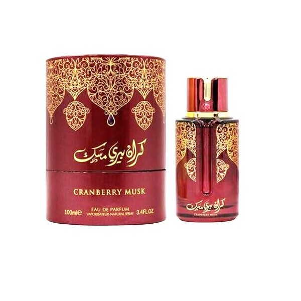 Parfum CRANBERRY MUSK Santeur Dubai 100 ml Pour Les Hommes et Les Femmes Senteur Arabian Orientale Unisexe