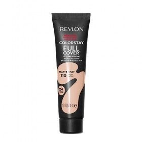 Revlon ColorStay Full Cover Fond de teint mat longue tenue résistant à la chaleur et à la sueur Ivoire 110 , 30 ml