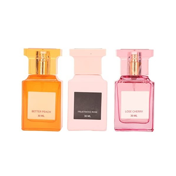 Ensemble De Parfum pour Femmes 3 Pièces Eau De Parfum Spray Floral Fruité Rafraîchissant 3 Parfum Différents Set Parfum Fine 