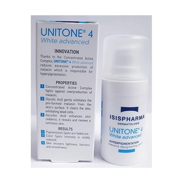 egypt export Isis Pharma Unitone 4 Blanc Avancé 15 ml