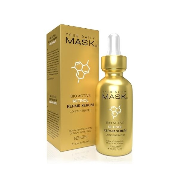 Your Daily Mask Retinol Serum for Face – Gentle Anti-Aging Serum with Retinol, Hyaluronic Acid, and Vitamin E for A More Yout