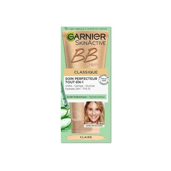 GARNIER - Skin Naturals Visage Soin Miracle Perfecteur Bb Crème Clair 50Ml - Lot De 3 - Offre Special