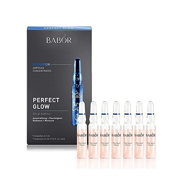 BABOR AMPOULE CONCENTRATES Perfect Glow, concentré actif pour les peaux fatiguées en manque déclat, 7 x 2 ml